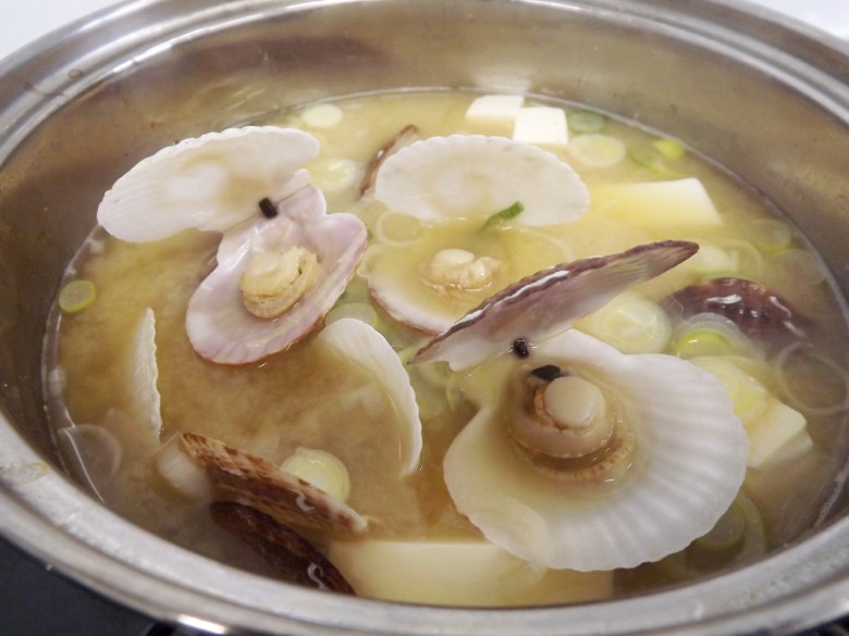 稚貝みそ汁2